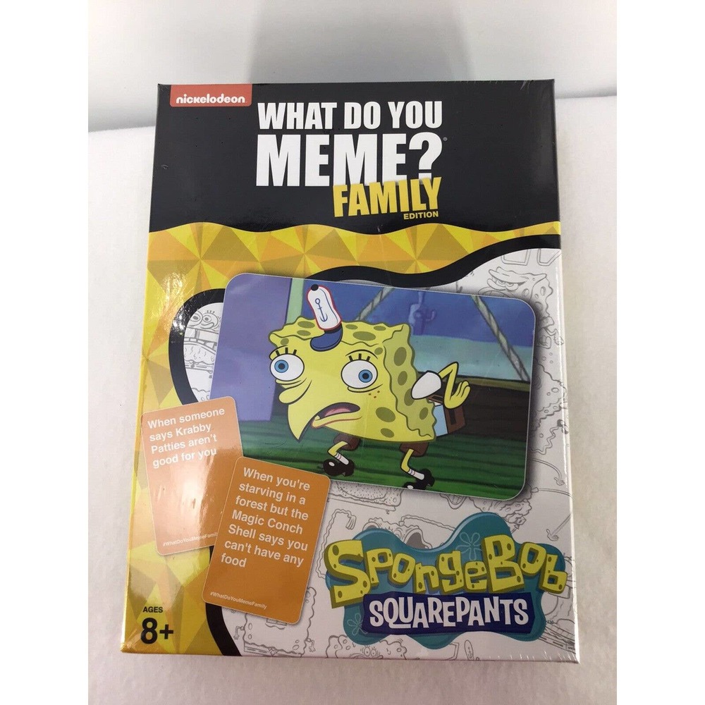 Nickelodeon What Do You Meme? SpongeBob SquarePants Family Edition Card Game NEW - Picture 6 of 9